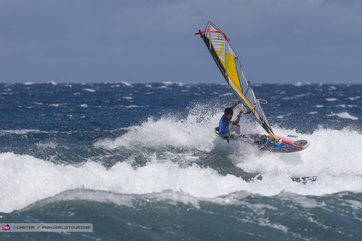 Congrats Takuma Sugi (13 yo) on 2nd place in the Youth Finals at the Gran Canaria Windsurf World Cup! #pwaworldtour