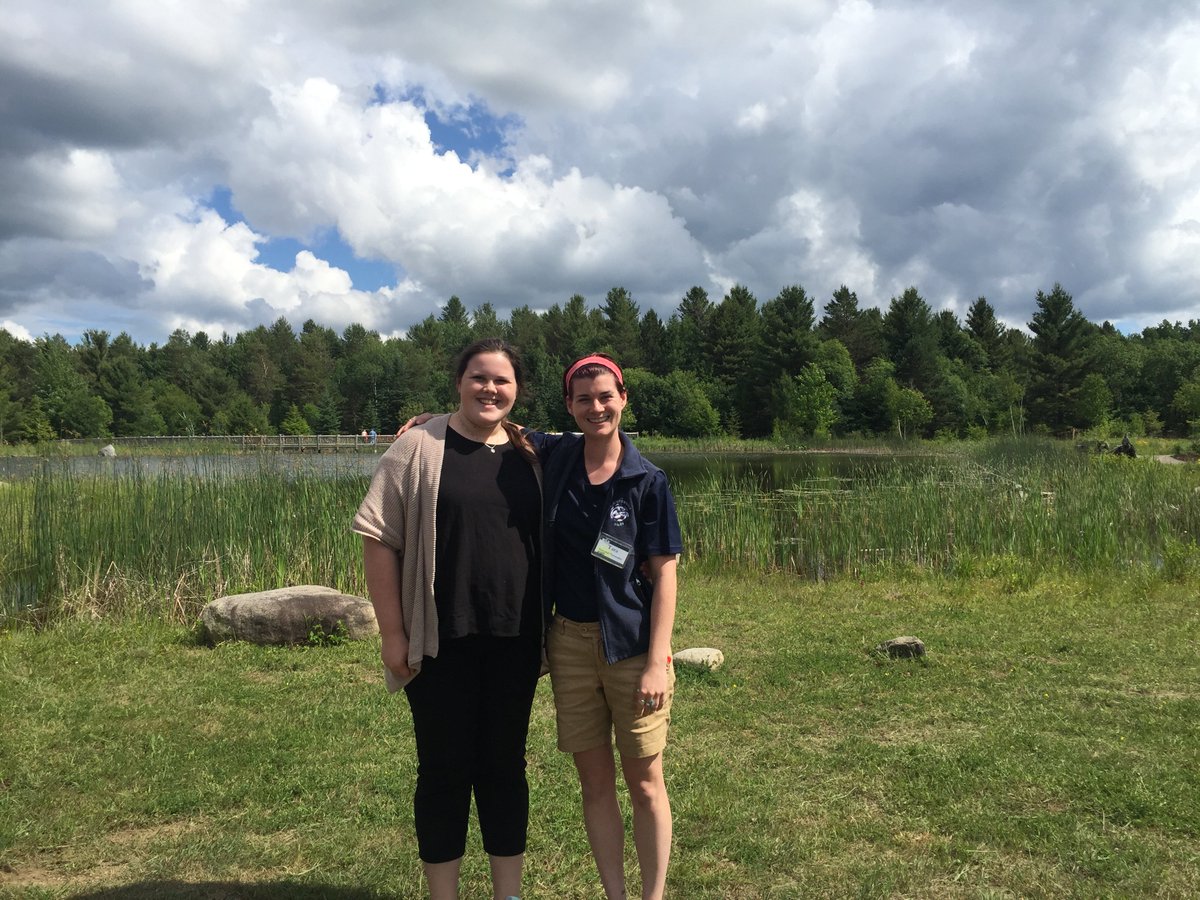 StLawrenceU's tweet photo. Sarah Yablonski '19 is #SLUinspired after shadowing Tara Camp '15 at The @WildCenter. Thanks for volunteering, Tara! https://t.co/YGiWQDtCQn