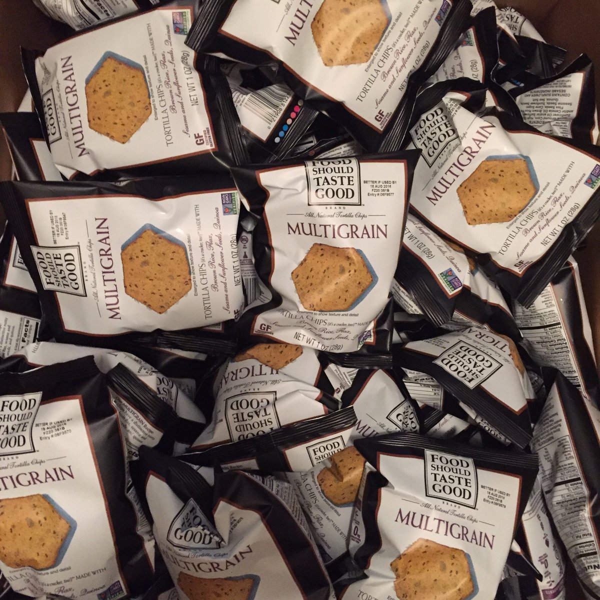 Look at these yummy #vegan <a href="/FSTG_Chips/">FoodShouldTasteGood</a>. They will be in our swag bags. TY FSTG! Tickets still available. Buy now!