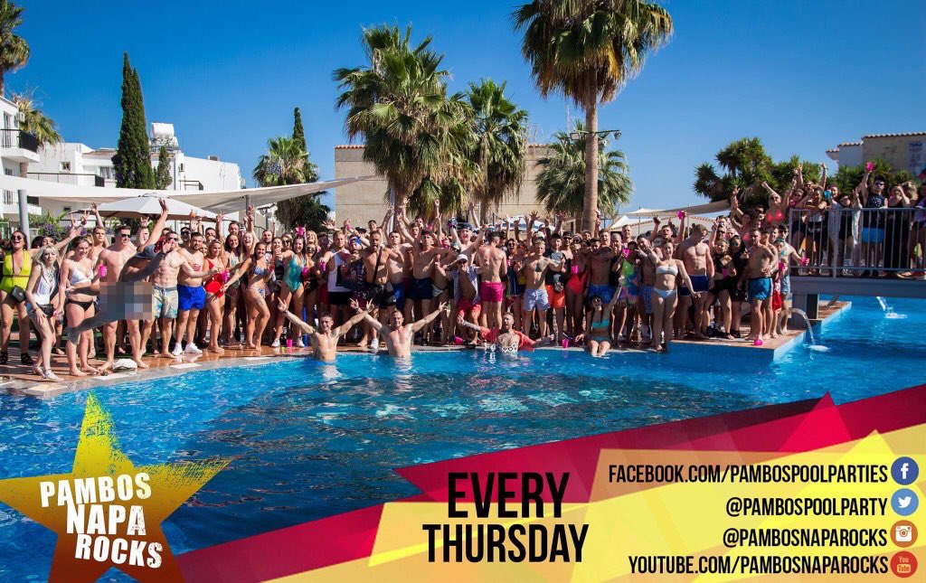 What happens on Thursday's in Napa? The <a href="/PambosPoolParty/">Pambos Pool Party</a> is what happens!! #ayianapa 's No.1 pool party #getinvolved
