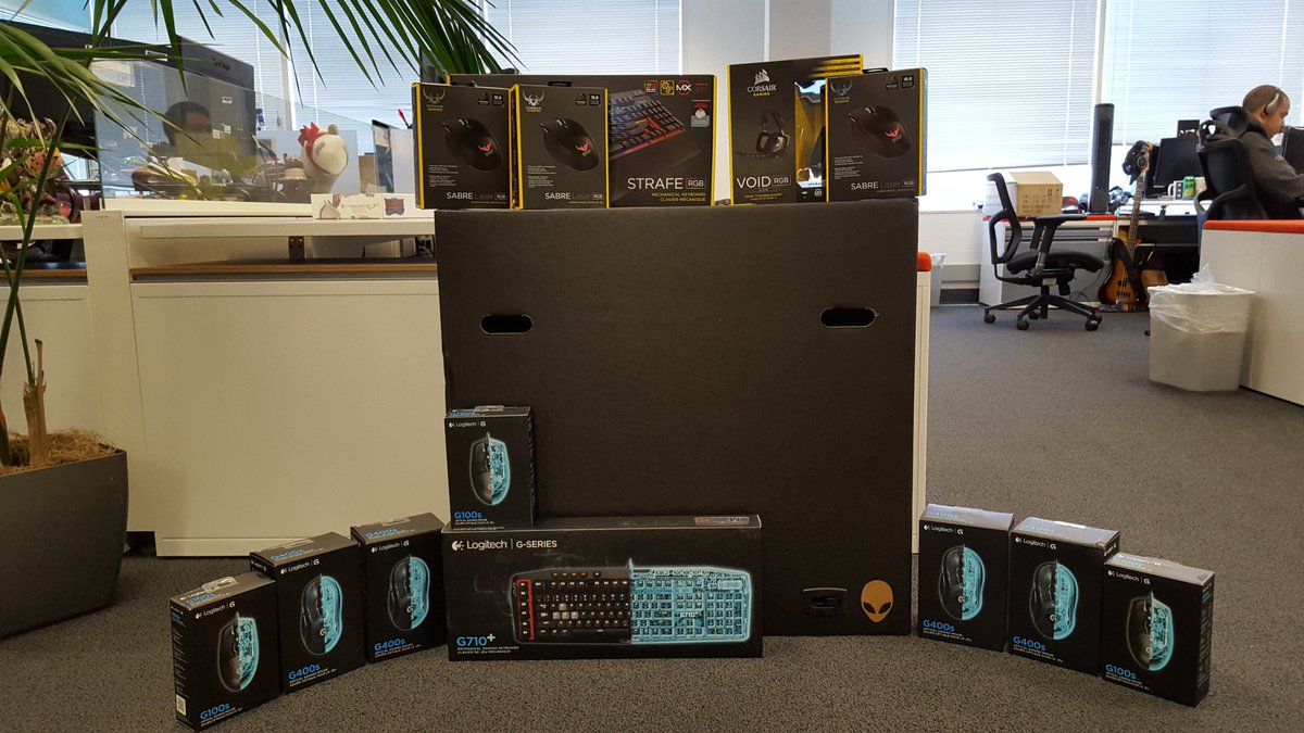 PWIChannel's tweet image. Thank you to our generous partners Logitech, Corsair and Alienware for their prizes in PWI’s Luck of Elysium raffle!