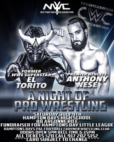 Markin' Out (@markinout) on Twitter photo 7/9 <a href="/NYWCWRESTLING/">NYWC</a> Hampton Bays HS:<a href="/Aegis_Rose/">Aldo Rose</a> v Inferno/<a href="/Taeler_Hendrix/">Taeler Hendrix</a> v <a href="/DeonnaPurrazzo/">The Virtuosa</a>/<a href="/WWEElTorito/">ExtoritowweMASCARITA</a> v <a href="/TonyNese/">Tony Nese</a>! 7/9 <a href="/NYWCWRESTLING/">NYWC</a> Hampton Bays HS:<a href="/Aegis_Rose/">Aldo Rose</a> v Inferno/<a href="/Taeler_Hendrix/">Taeler Hendrix</a> v <a href="/DeonnaPurrazzo/">The Virtuosa</a>/<a href="/WWEElTorito/">ExtoritowweMASCARITA</a> v <a href="/TonyNese/">Tony Nese</a>!