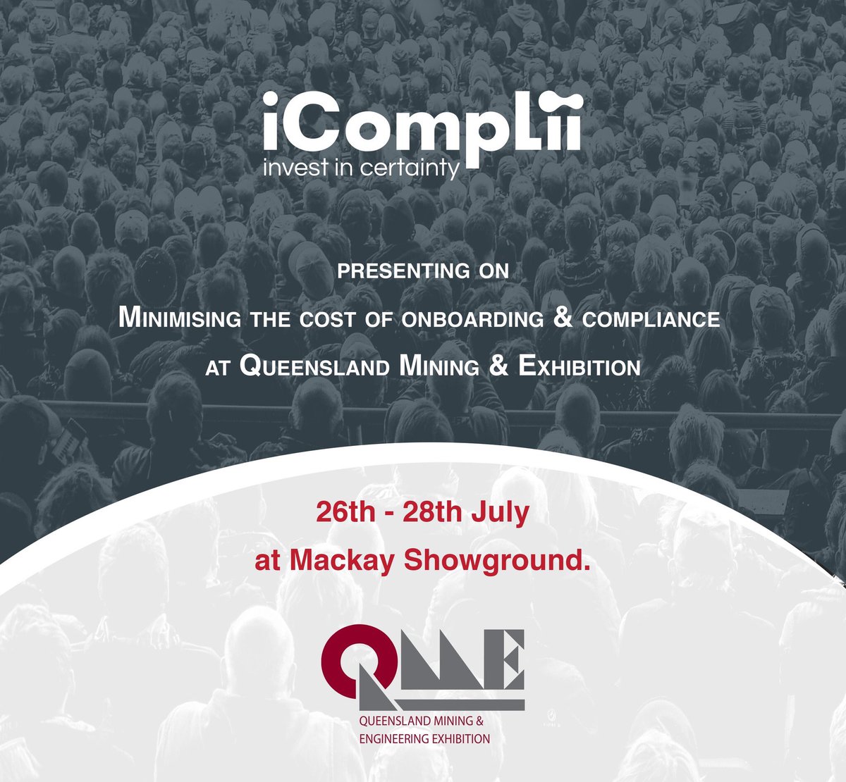 iCompLii's tweet photo. @_JasonKnight our CEO is presenting @QME_Expo in 2 weeks #innovation #compliance #costs #onboarding #icomplii https://t.co/TDPWBr1RLs