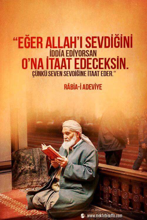 إذا كنت تحب الله تطع أوامره فإن المحب للحبيب مطيع ..