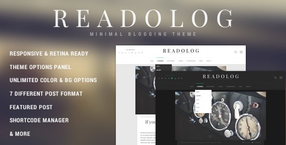 WpWarez's tweet image. Readolog - #Minimal Blogging Theme ... - #Clean #CustomAdmin #CustomWidgets #Flat goo.gl/PMpeUc
