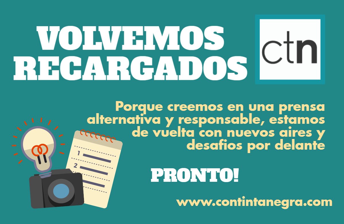 contintanegra's tweet photo. Atentos! Pronto Con Tinta negra vuelve recargada! https://t.co/10SzTVtBrm