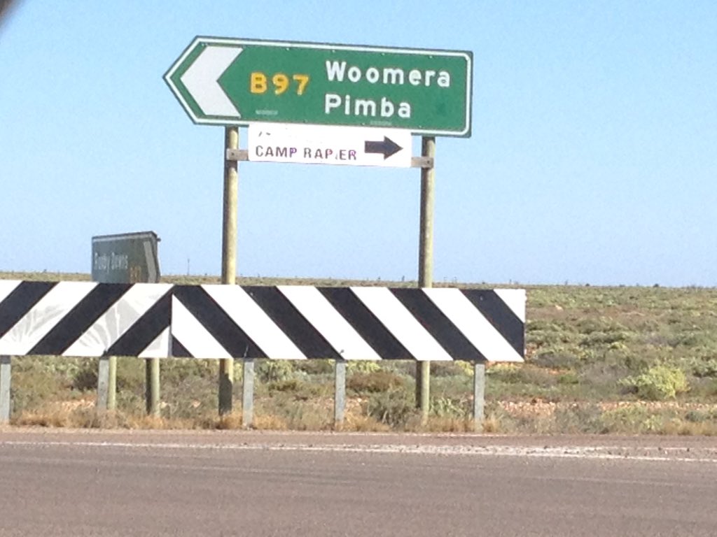 gayedemanuele's tweet photo. Camp 'Rapier', #ADF think this is a good name for a camp for soldiers? #auspol #barbarism #disarm #lizardbitesback https://t.co/YYqsQoMs07