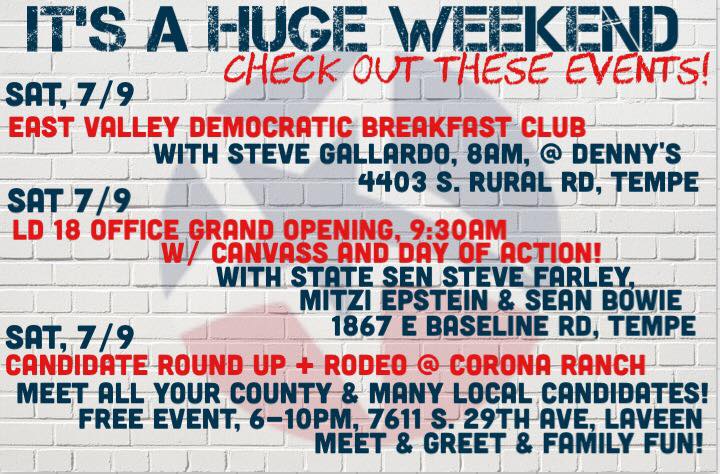 azld12dems's tweet photo. Full day of turning AZ blue with @MaricopaDems @seanbowie @MitziEpstein @SteveFarleyAZ and #CountyFive. #DemsLead https://t.co/BGWsfV88Hv