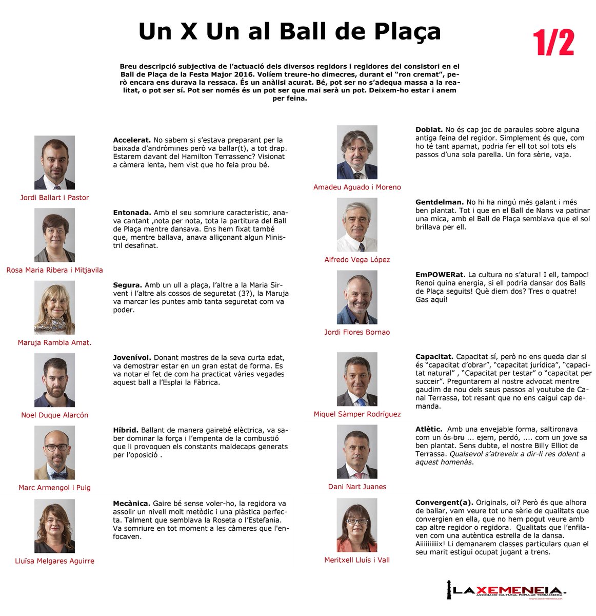 laxemeneiaTRS's tweet photo. Un X Un del Ball de Plaça de #FMTerrassa2016 #Terrassa #amenaçafantasma #UnXUnDentXDent https://t.co/1Tujq9yoCl