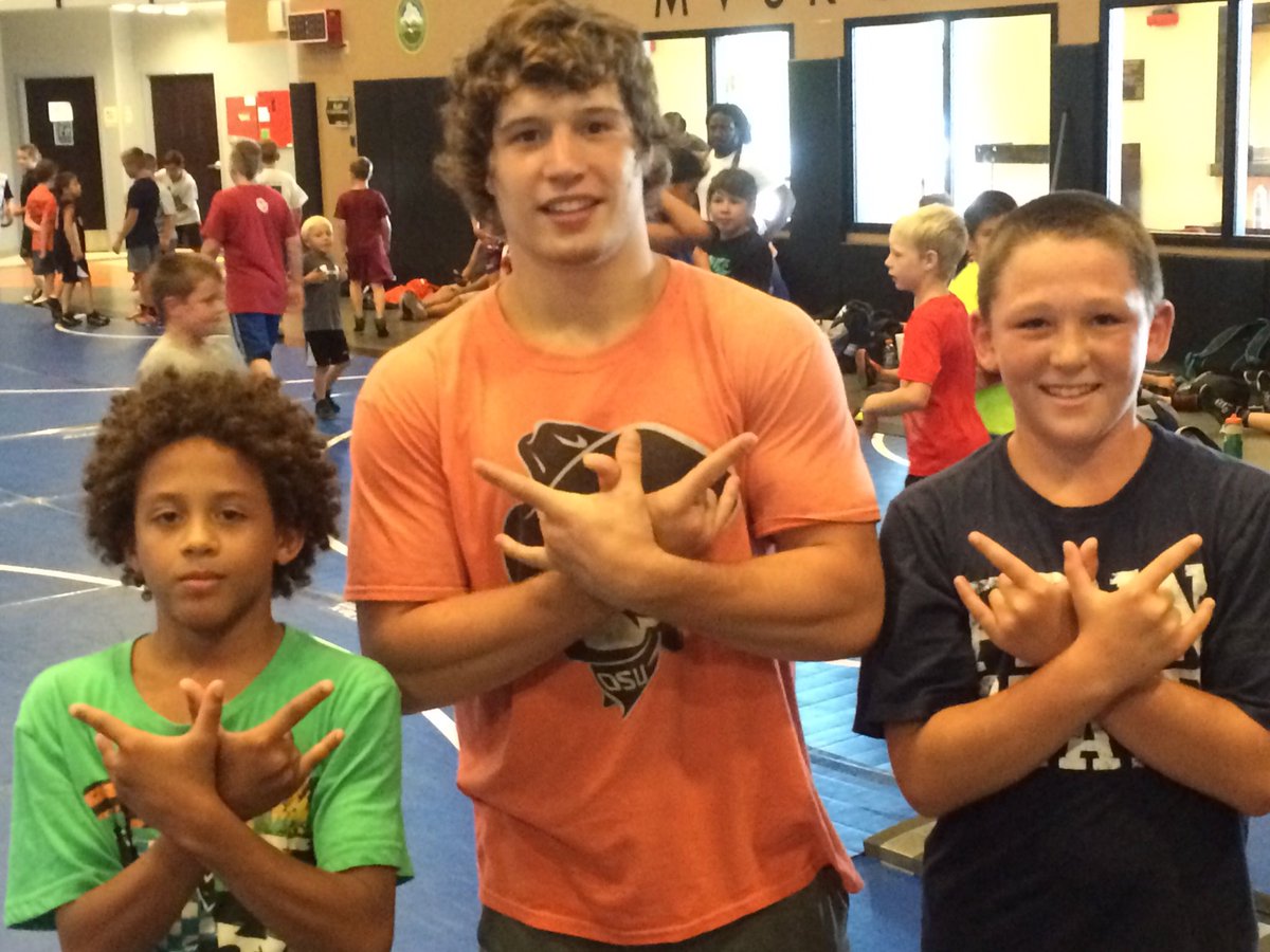 3 time national Champion, Danny Hodge trophy winner, and 2 of Pennsylvania's 6 Trinity winners sharing a moment.