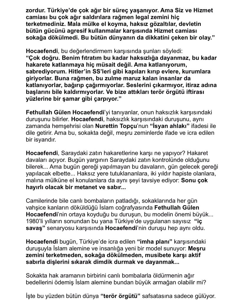 Devletin bütün gücü kullanılarak yürütülen "topyekün imha" planına karşı nasıl durulur? Yeni yazım... 
4 sayfa...