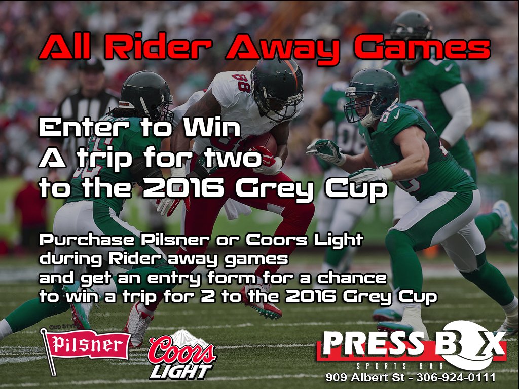 Trip for 2 to the 2016 Grey Cup!