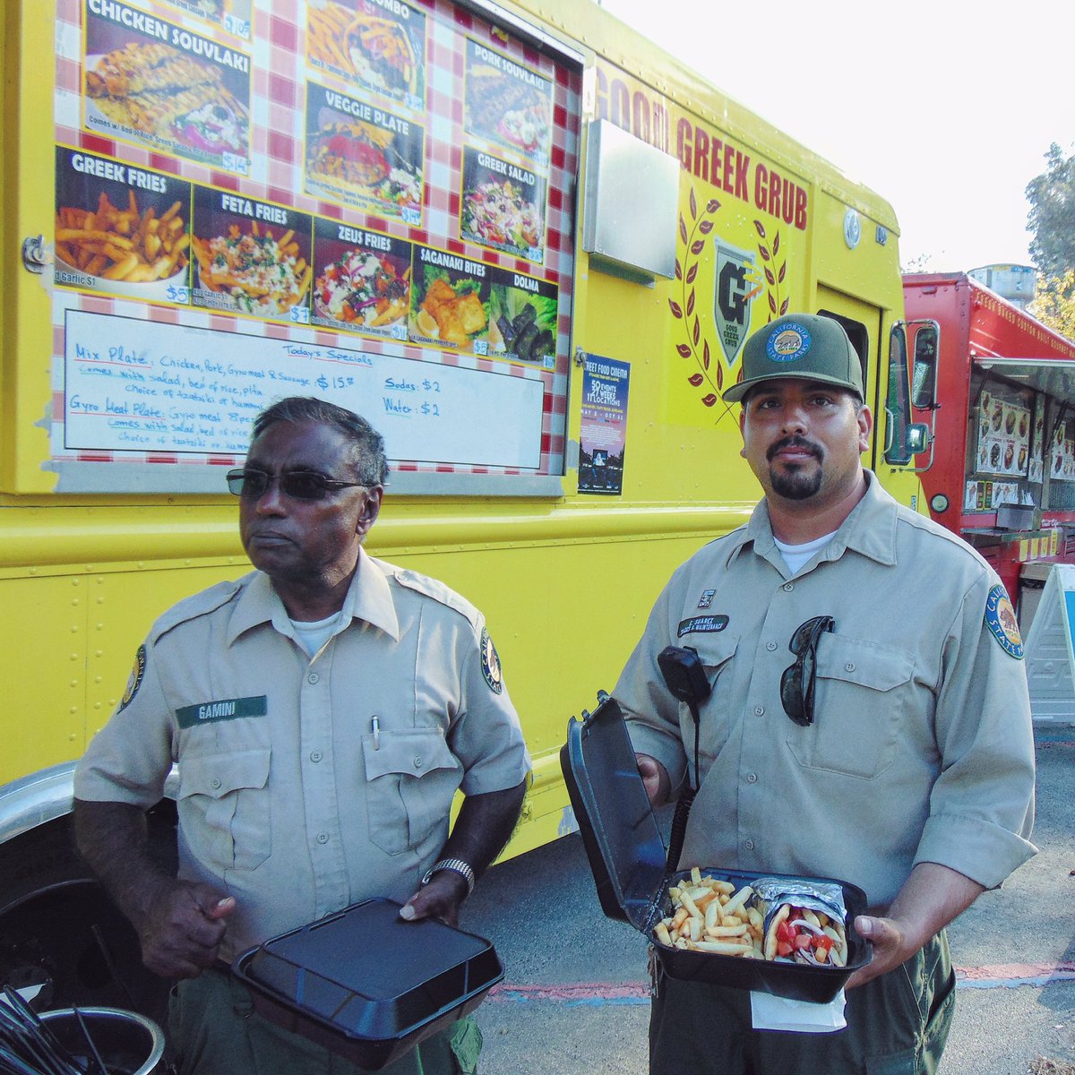 Our favorite park rangers. #goodgreekgrub #getyourgrubon #greekfood #foodtruck #losangeles