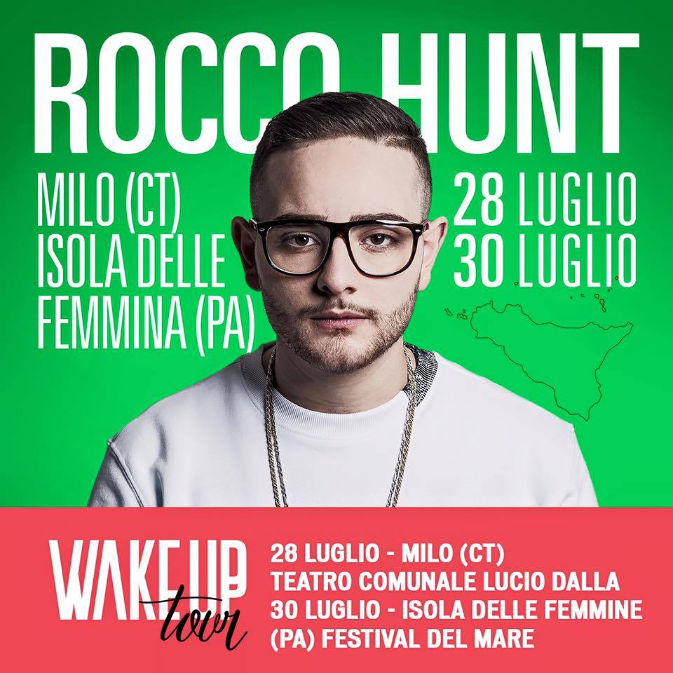 RoccoHunt's tweet photo. Finalmente il #WakeUpTour arriva in Sicilia! 🚀 Amici siciliani non mancate, ci vediamo... https://t.co/mv5esQQP9x https://t.co/y1YfGwxbWC
