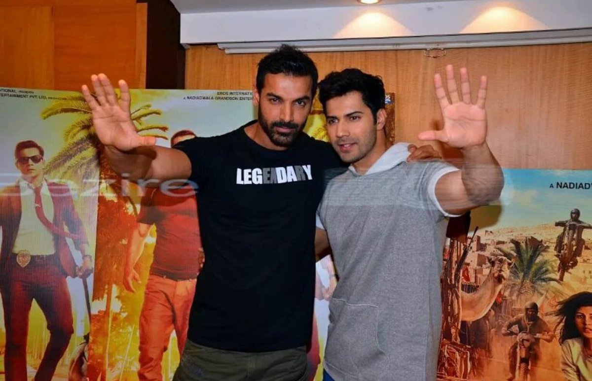 VarunUpdates's tweet photo. [PICS] @Varun_dvn , @Asli_Jacqueline and @TheJohnAbraham Promoting Dishoom

#7DaysToDishoom https://t.co/N4W3bBsNpc