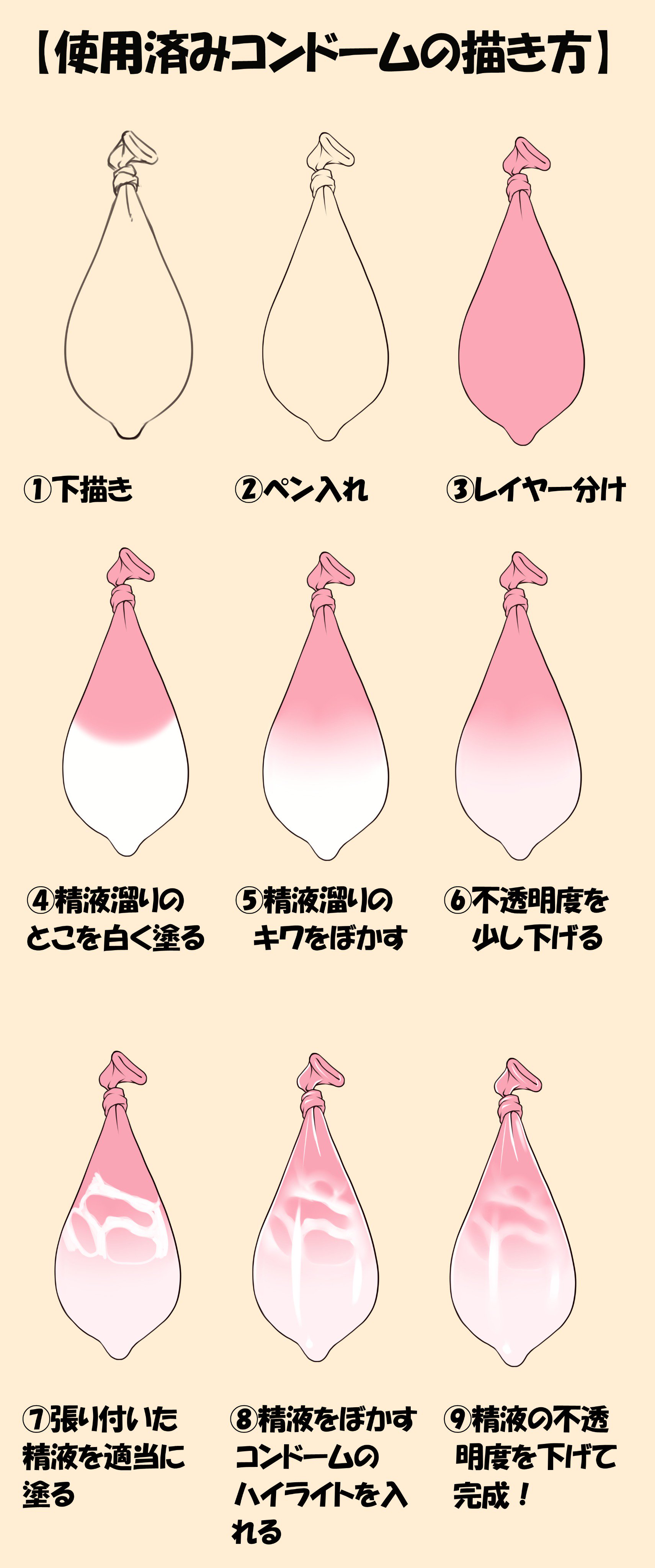 コンドームザーメン  / X