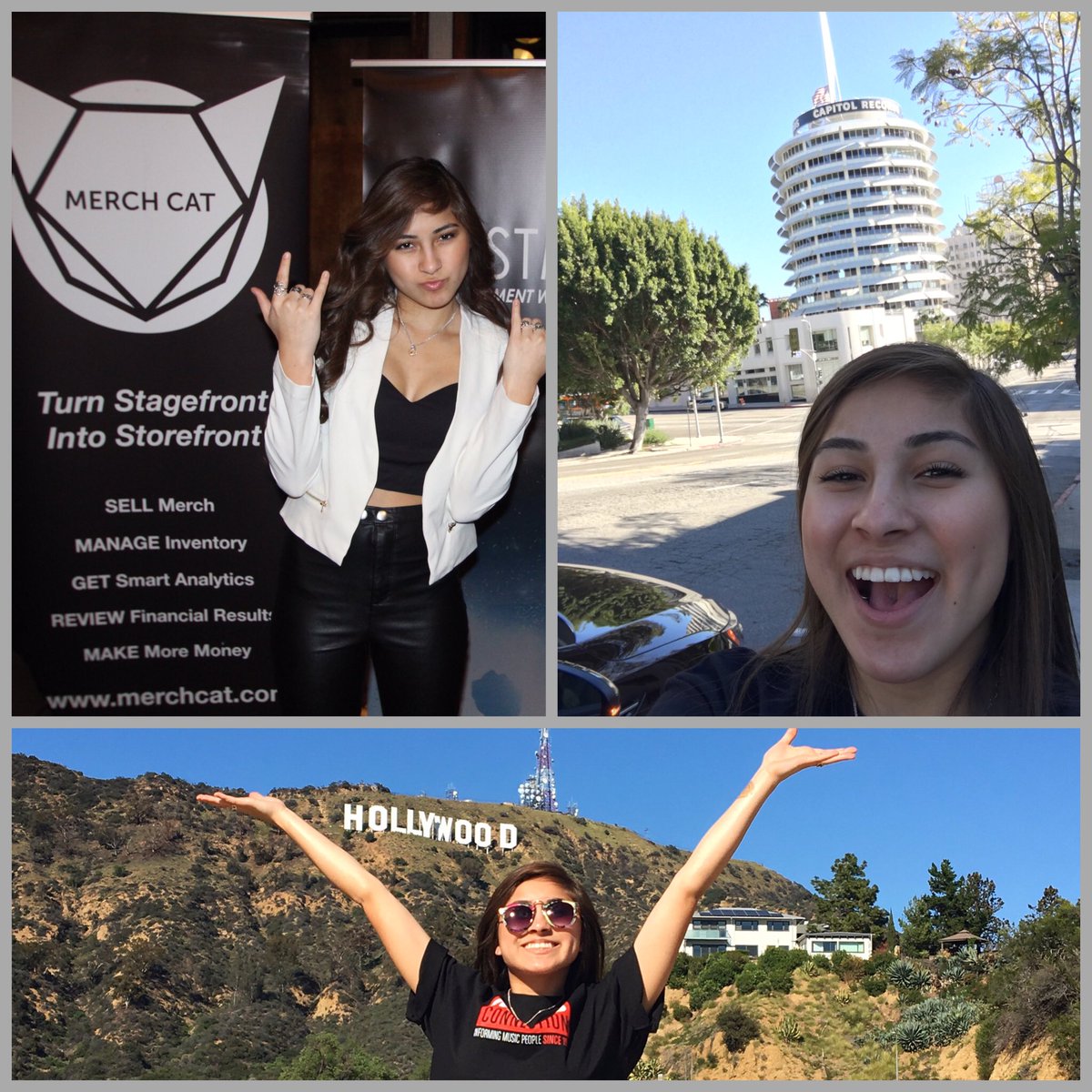 jacque_guedea's tweet photo. Loving the life she's creating ๐ถโค๏ธ @angelcintron_ #merchcat #capitolrecords #hollywood https://t.co/Wa9rTchtoa