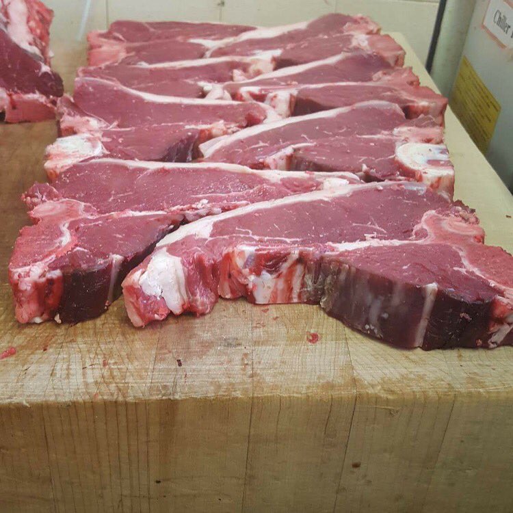This weekend on the menu Fresh 14oz T.bone from Normans butchers Eynsford