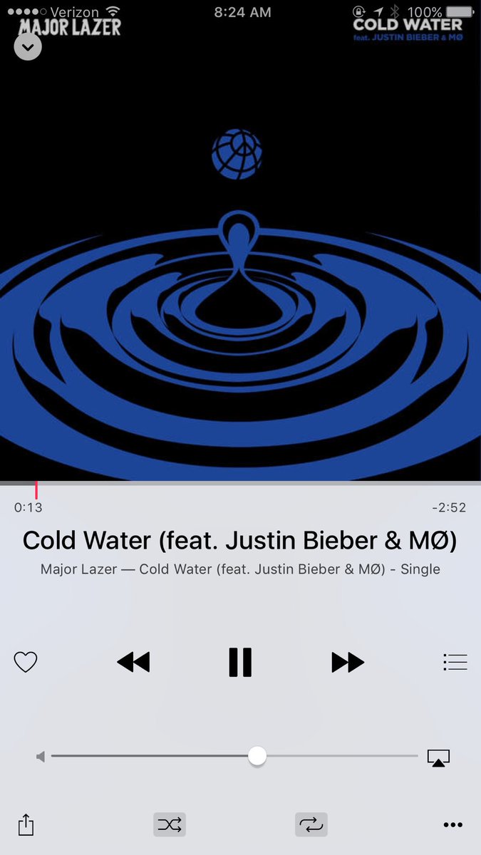 theamanda__show's tweet photo. Unreal Single #OnRepeat #ColdWater @justinbieber https://t.co/MopEWjH9pf