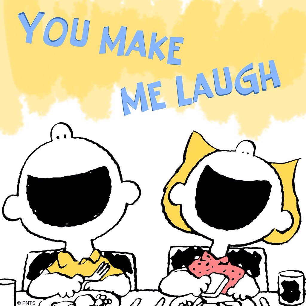 PEANUTS on Twitter: "You make me laugh!…