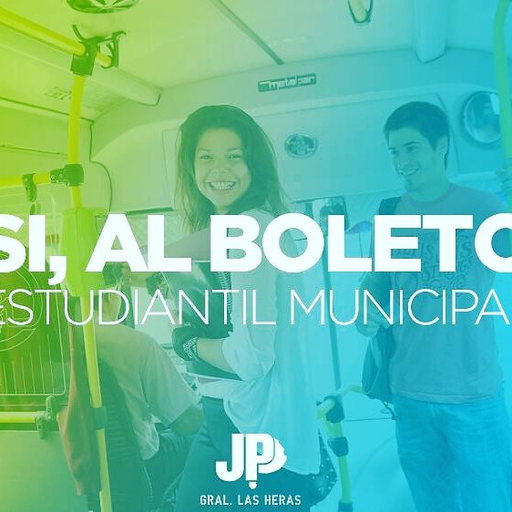 lasherasJp's tweet photo. Apoyanos con el proyecto para que se aplique el Boleto Estudiantil Municipal en Gral. Las Heras!!! https://t.co/nYic0BYMxC