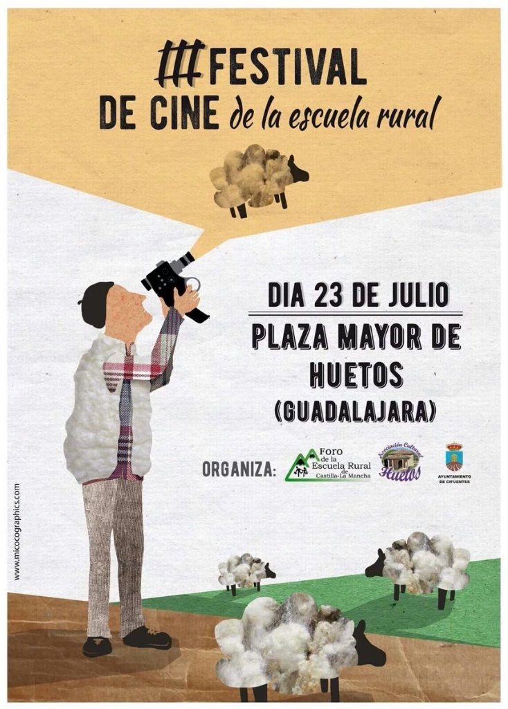 El <a href="/ferclm/">FER de CLM</a> <a href="/aytocifuentes/">Ayuntamiento de Cifuentes</a> organizan este sábado en Huetos el #IIIFestivalCineEscuelaRural. No te lo pierdas