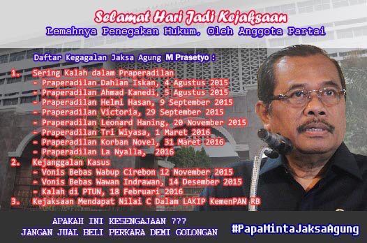 Gisel_Nabila's tweet photo. #PapaMintaJaksaAgung Selamat Hari Kejaksaan @KejaksaanRI @jokowi https://t.co/Chjbab07Kp