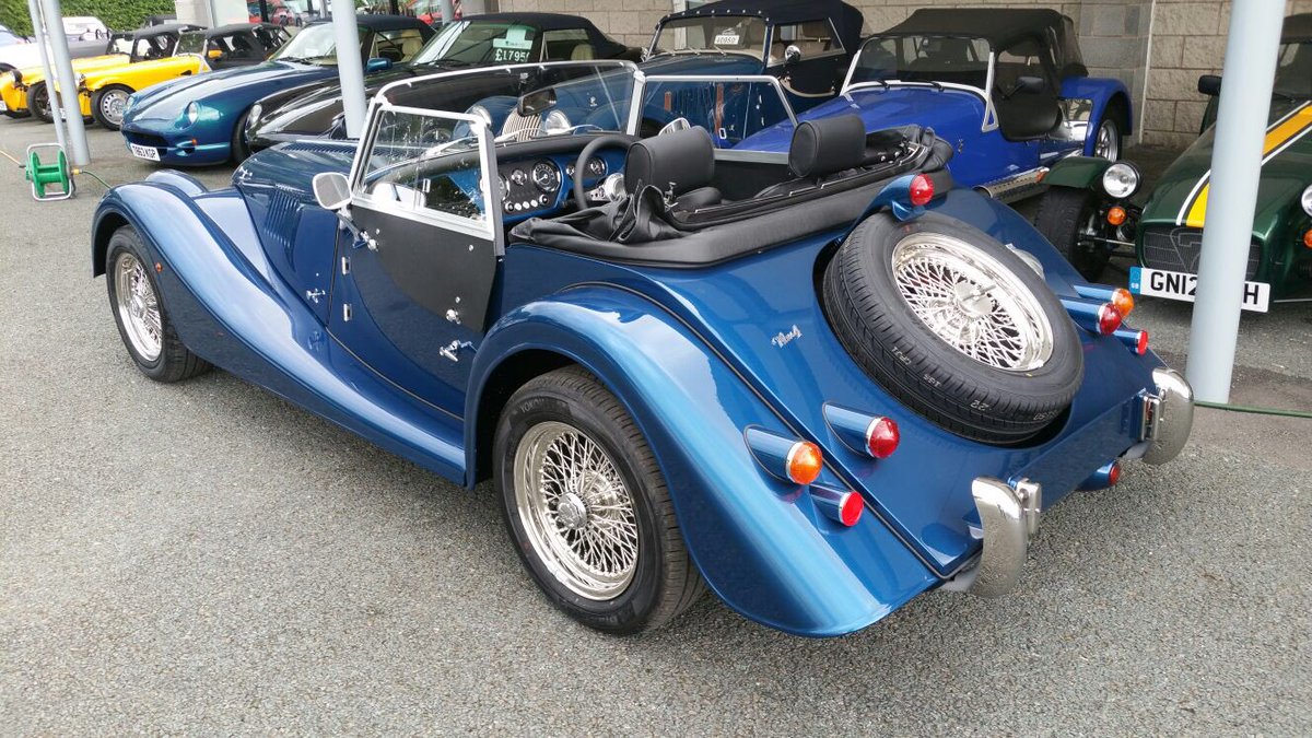 OakmereMotorGrp's tweet photo. More brand new Morgan stock just arrived !! Plus 4 in Jaguar Antigua blue. Available immediately ! #morgan https://t.co/prNy2oaOWk