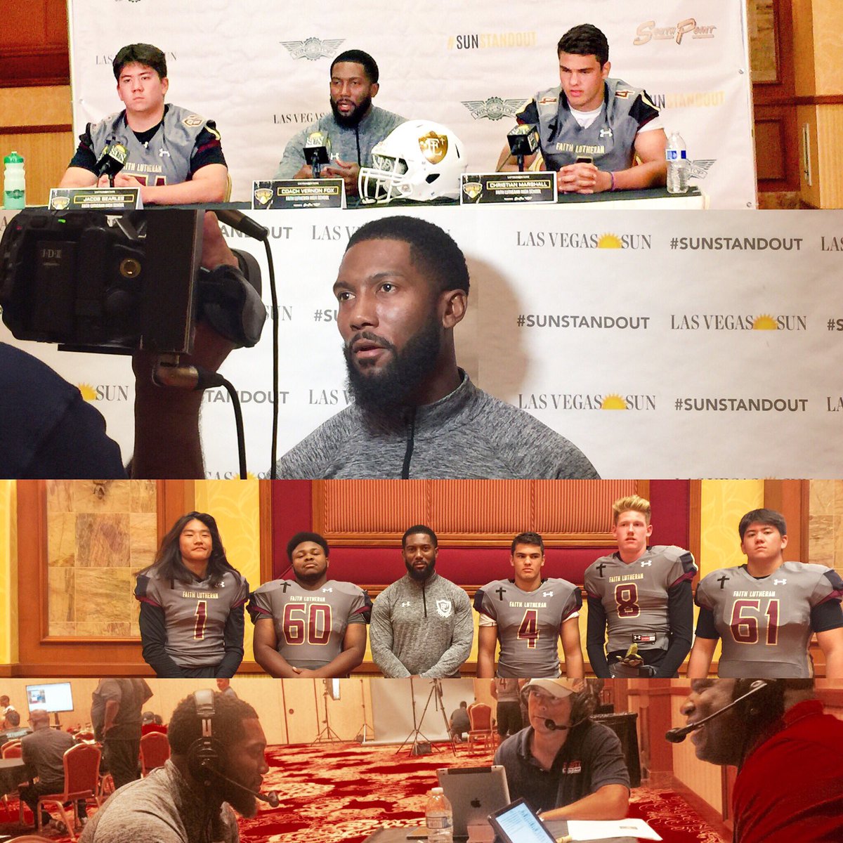 VernonFox3's tweet image. Successful preseason media day yest. Excited about the season. #FaithFootball #GETrespect @LVsunsports @raybrewer21