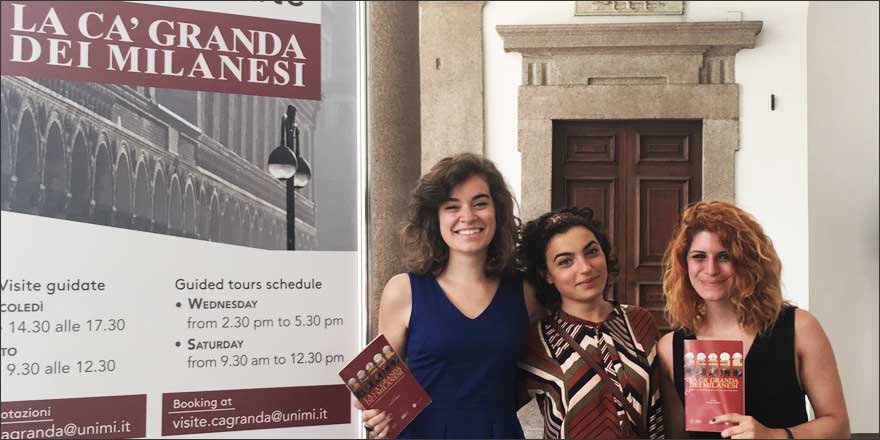 Fino al 31/10, tornano le #visiteguidate #CaGranda @LaStatale con 3 nuove giovani #ciceroni bit.ly/29Z1n0U