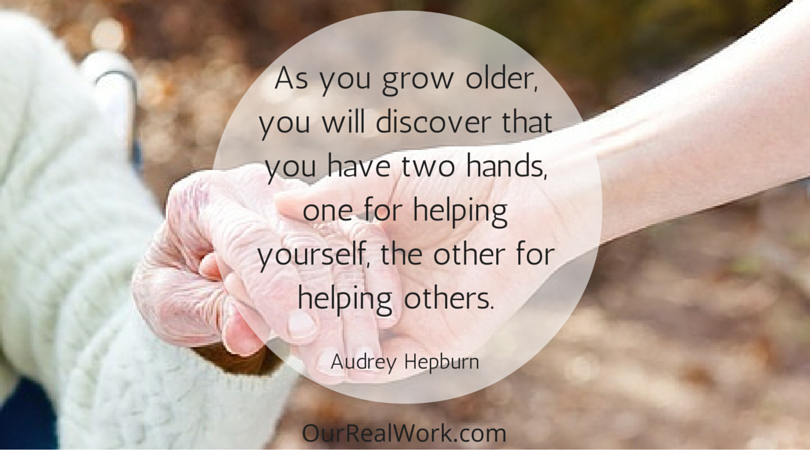 ourRealwork's tweet photo. Great insight from the lovely Audrey Hepburn. #OurRealWork #QuoteOfTheDay https://t.co/8AVs9LDKOS
