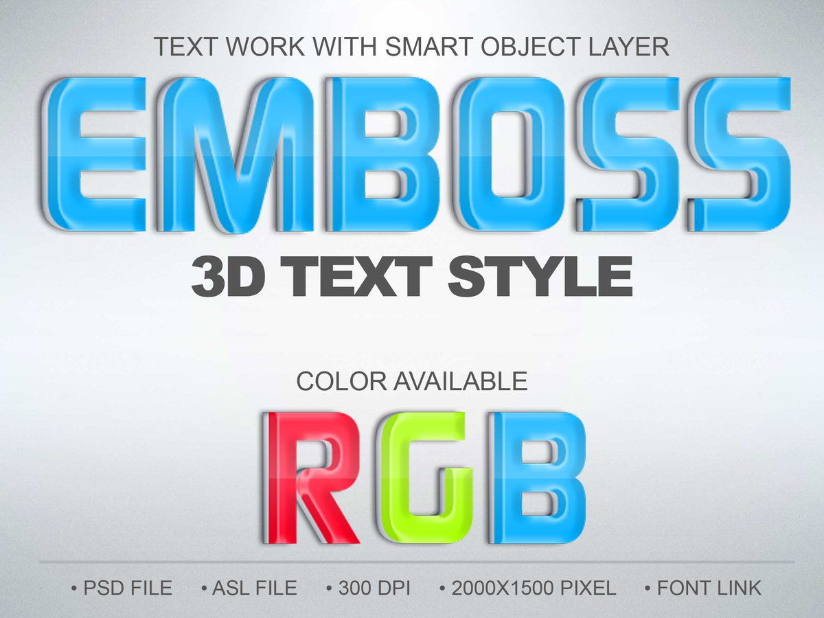 Chankreative's tweet photo. Embos 3D Text Effect
https://t.co/GjPsi9oLNC
#Photoshop #layerstyle #texteffect #design #graphicdesign #art #emboss https://t.co/DaRdv3wkWd