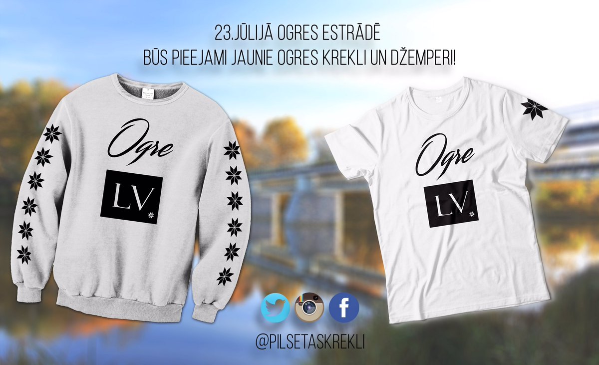 RT Cik no Jums būs rīt uz Ogres estrādes ballīti?  Mēs arī tur būsim! #pilsetaskrekli #ogre