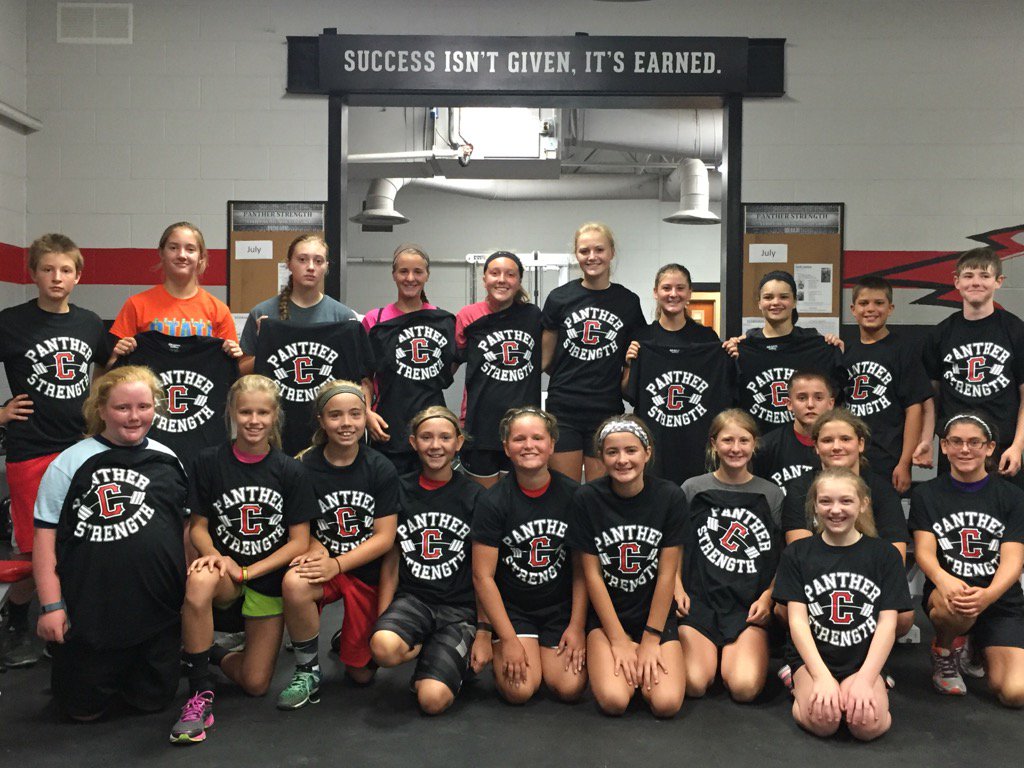 CaseyJTanner's tweet photo. Great summer for MS Weights! Lots of energy &effort every day! S/O to this crew for making 100%! #PanthersInTraining https://t.co/vItogWSw0F