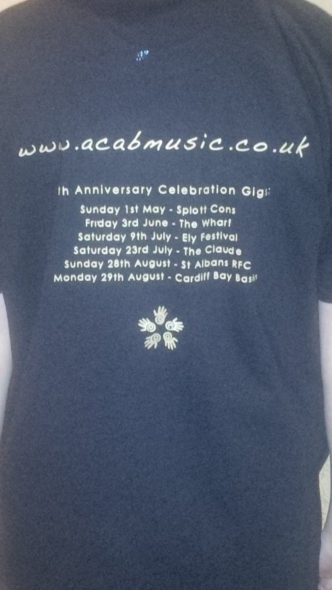 Get your ACAB t-shirt at our gig at the Claude on Sat night. #ltdedition #acab25 #cardiff