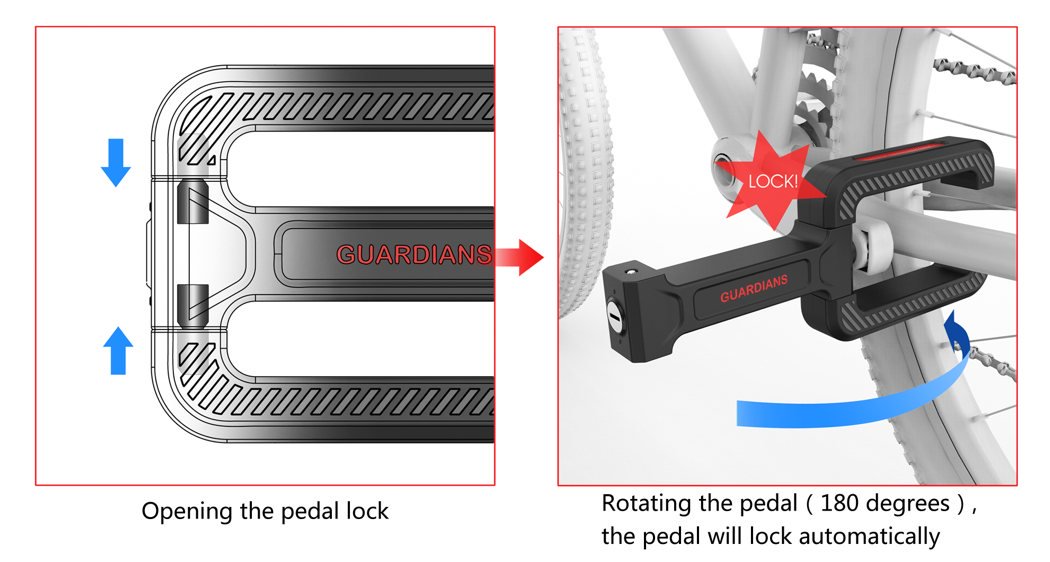 bike pedal lock