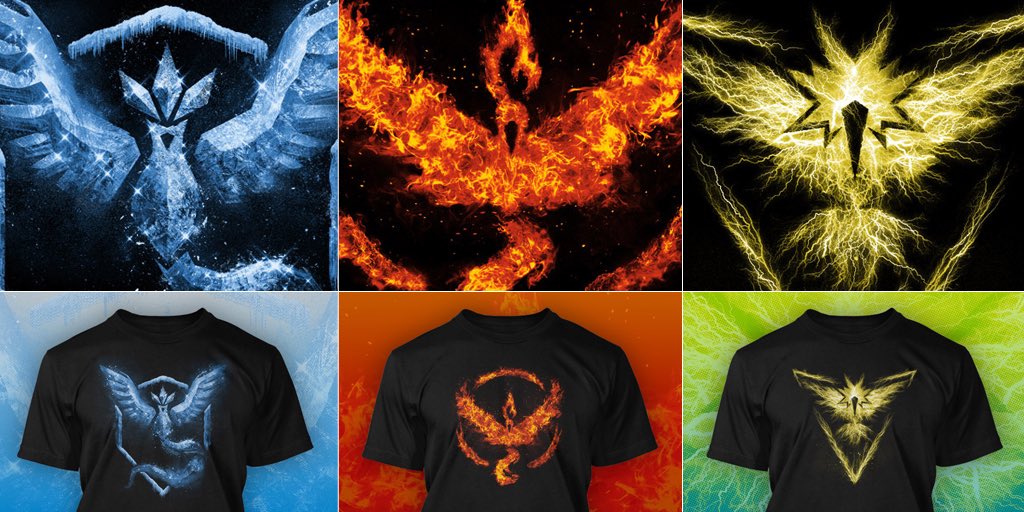 JangoSnow's tweet image. ICYMI here's my #PokemonGo inspired shirts at theyetee.com