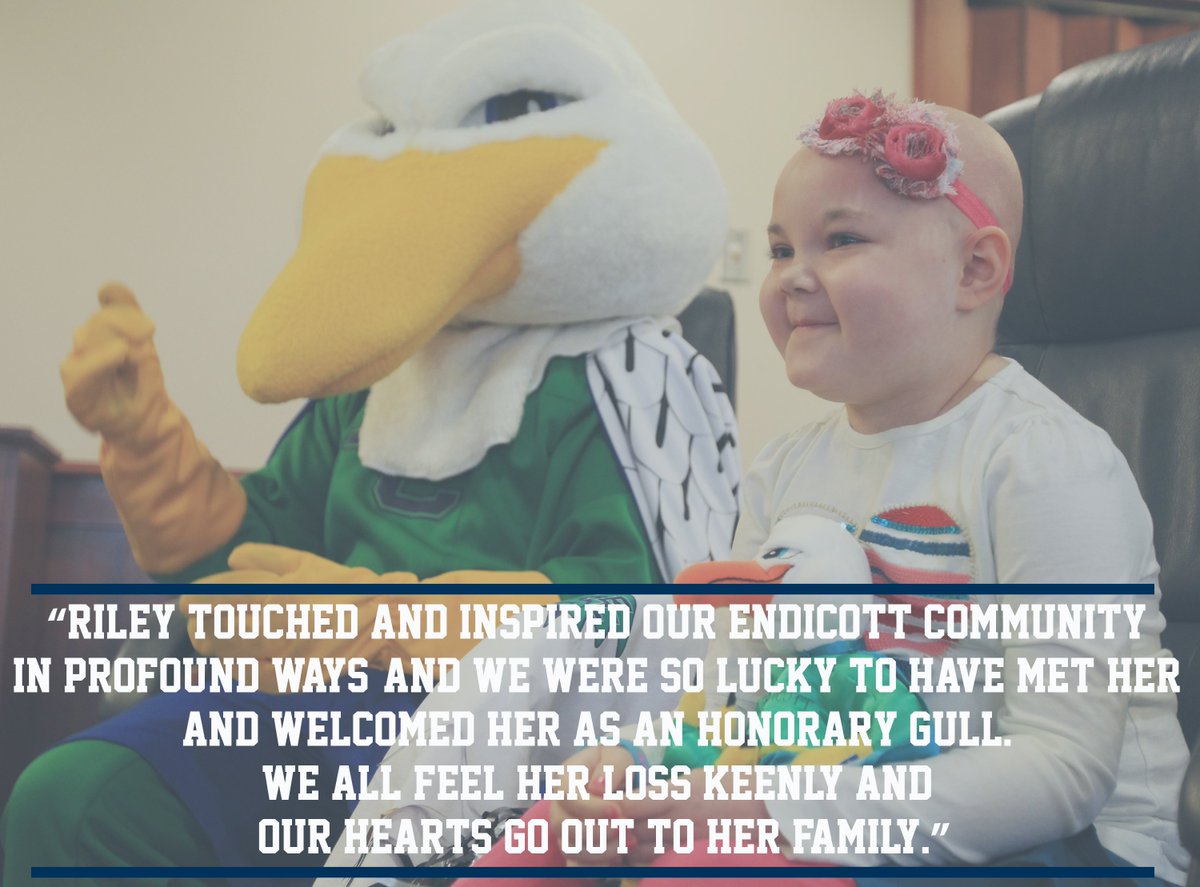 ECGulls's tweet photo. .@EndicottCollege President Dr. Richard E. Wylie on the passing of Riley Fessenden. #FlyHighRiley #RileyRocks https://t.co/YgKz3UwYRd