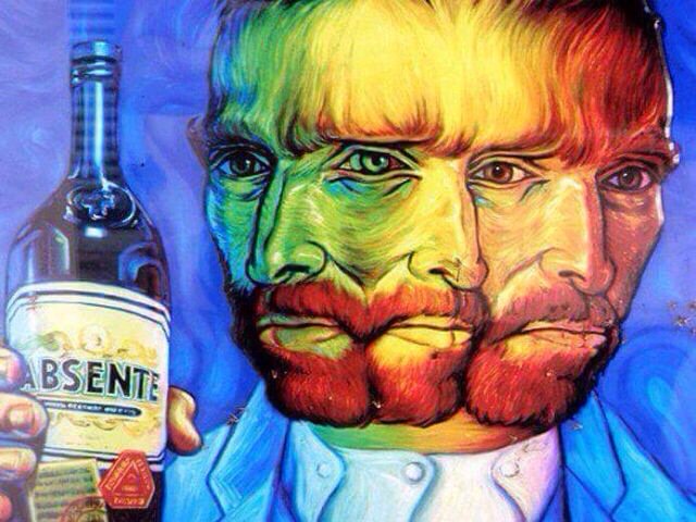 Алкогольные картины. Ван Гог абсент картина. Картина любительница абсента Ван Гог. Абсент напиток Ван Гога. Ван Гог пьющий абсент.