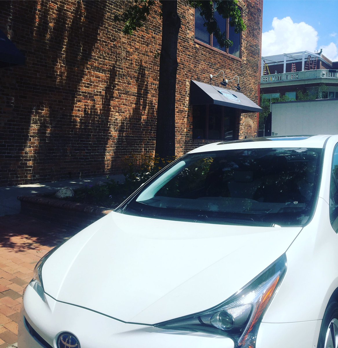 Look where the <a href="/Toyota/">Toyota USA</a> Prius took me for lunch: <a href="/SpankysCHNC/">Spanky's Restaurant</a>, yum! #TriPrius #MulticulturalLiving #AD #ChapelHill