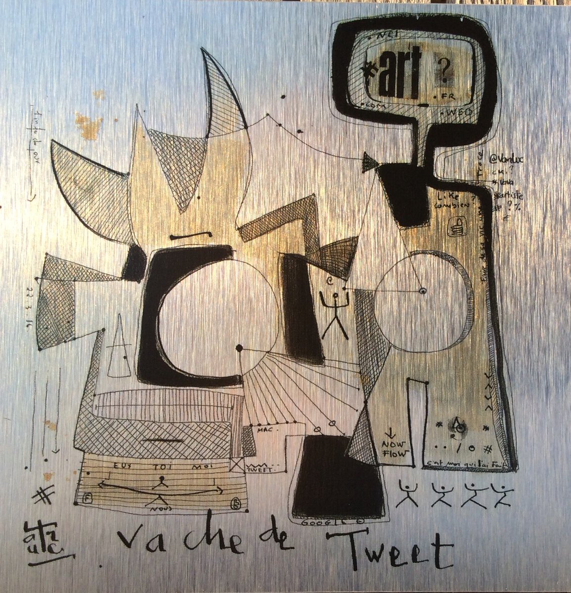 Flokarras's tweet photo. @Alban_Jarry Tweeter, de l'art ? #VachedeTweet 😉 https://t.co/VpDxEhnxCz