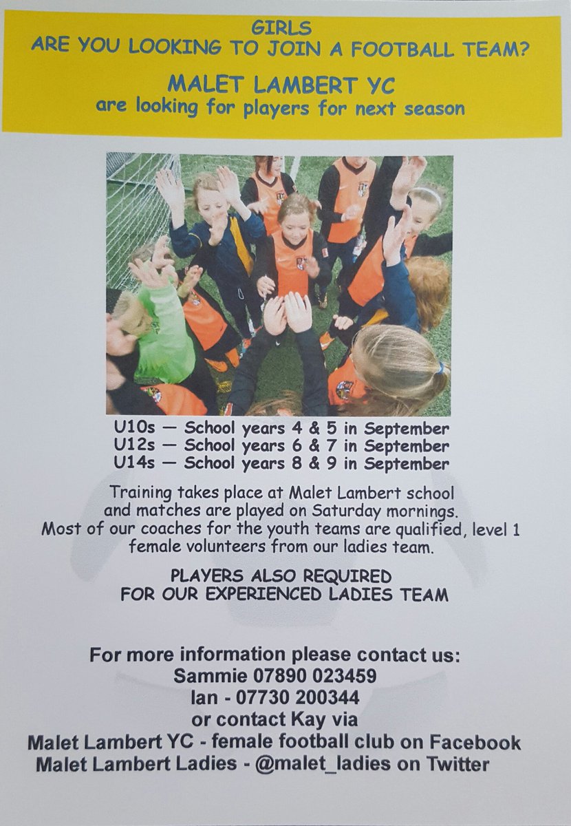 Malet Lambert YC Girls & Ladies tweet media