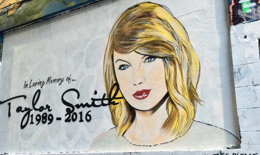 An Australian artist painted a mural in memoriam of Taylor Swift's career Paper Magazine