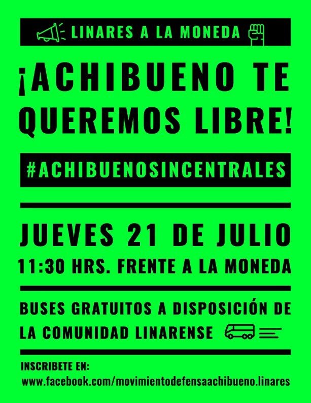 SalvarAchibueno's tweet photo. #AchibuenoResiste #TodosalaMoneda jueves 21 de julio 11:30 frente a la moneda https://t.co/l4VlLsqKj4