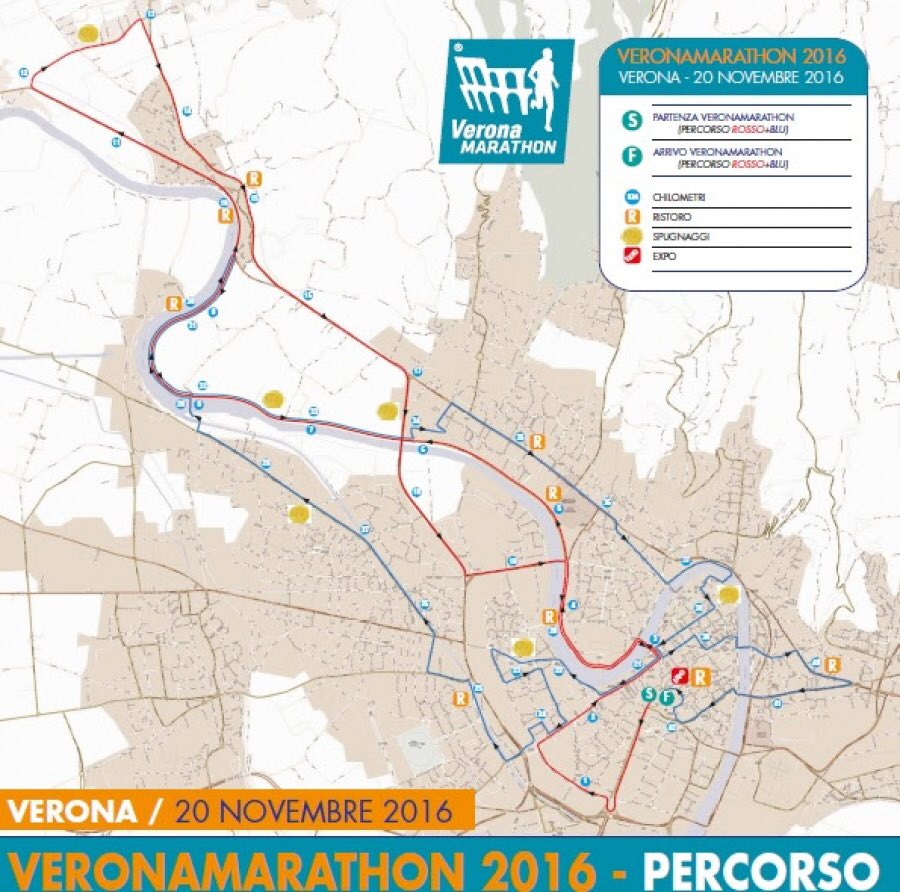 correremagazine's tweet photo. Nuovo percorso più veloce per la #veronamarathon del 20 novembre, 3 distanze ufficiali @VERONAMARATHON  #maratona https://t.co/rjSQqAT5fS