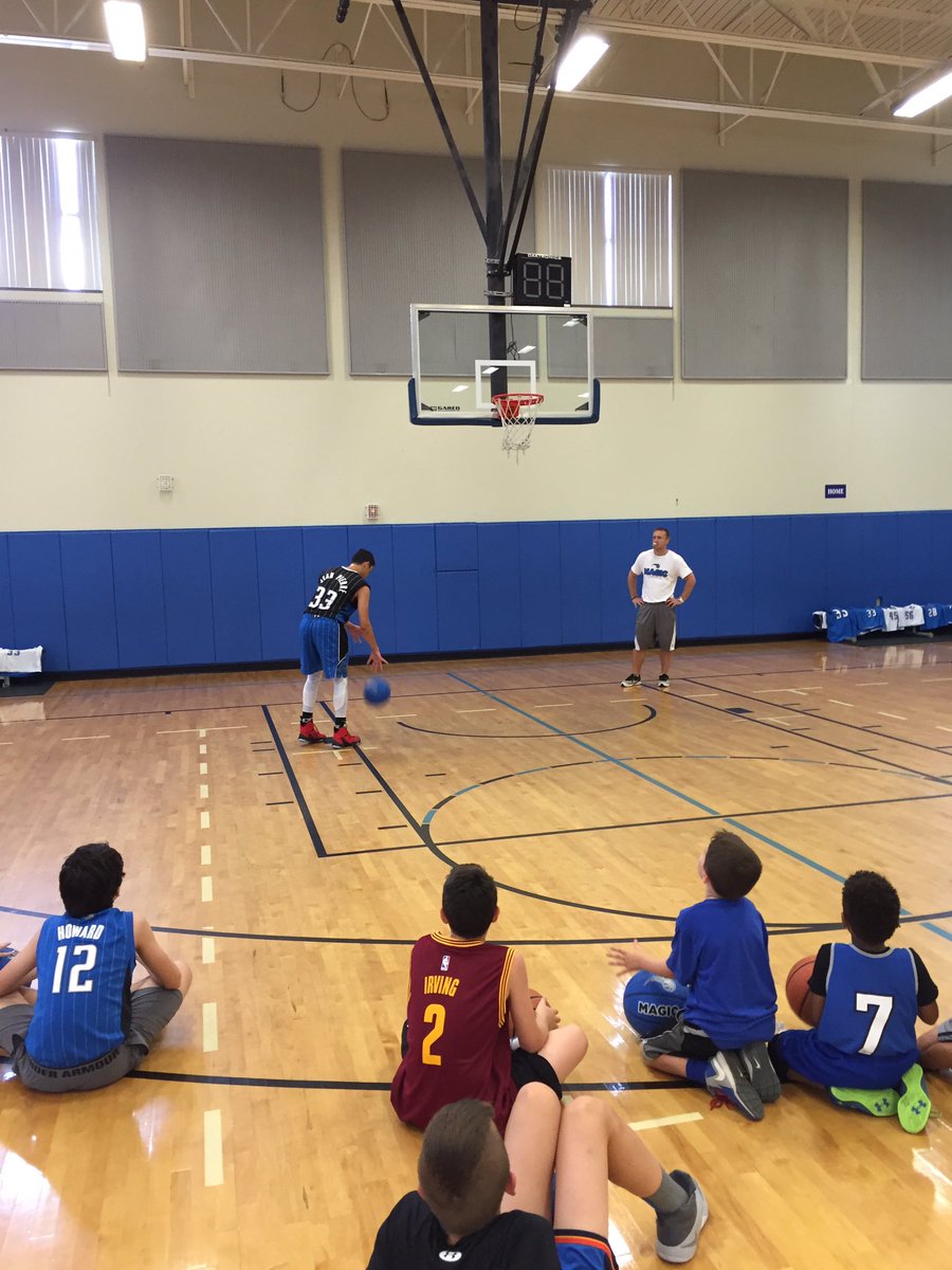 tNBA_ORL's tweet photo. Coach Ryan was definitely sweating when this camper was shooting for shoes😅 #healmostwon #coachwouldhaveowedhimshoes https://t.co/DRTqLdUVRS