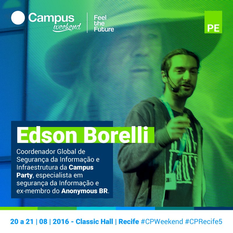 Edson Borelli está confirmado na #CPWeekend Recife! Garanta já o/ goo.gl/TQaBL8 #CPRecife5 #faltam30dias