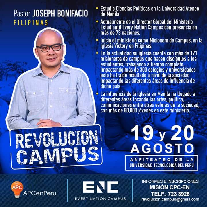 REVCAMPUS's tweet photo. Pastor Felipe Steele tambien estará en REVOLUCION CAMPUS. 
#revolucioncampus16 https://t.co/rotbme5Wjf https://t.co/fYtaYEBBrB