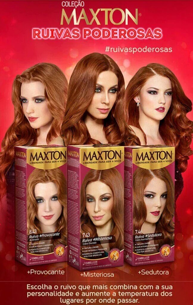 nayanemss's tweet photo. Vocês já conhecem os novos tons de Maxton da @Embelleze? Não? Corre pra conferir! #ruivaspoderosas https://t.co/vBUJaVQrXV