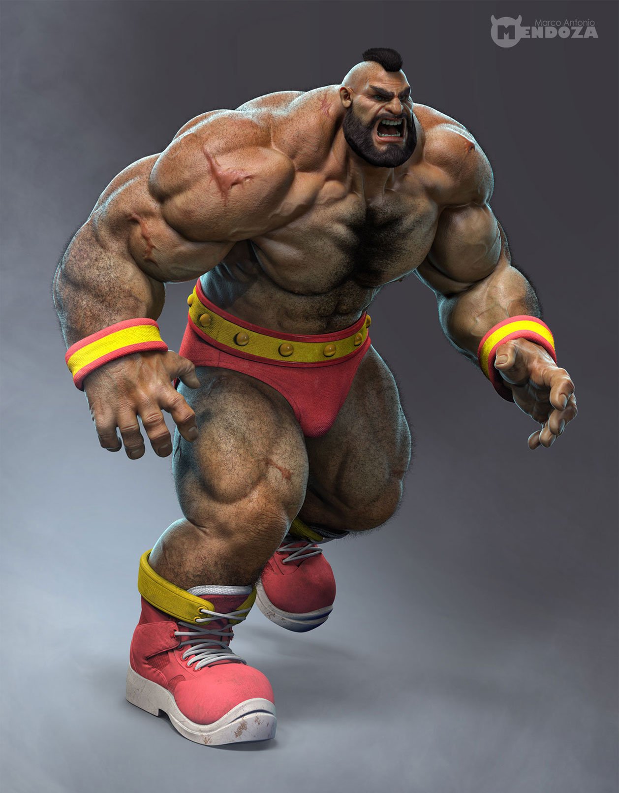 Shoryuken.com on X: Street Fighter Zangief Fan Art by Marco Mendonza   #streetfighter  / X